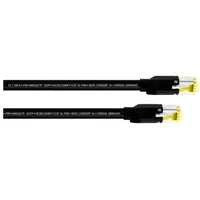 Cordial 15539 RJ45 Patchkabel CAT 5e S/UTP 10.00 m Schwarz PUR-Mantel 1St.