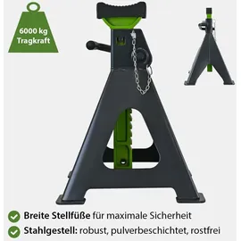 Trutzholm Unterstellbock Stahl 380-600 mm grün 6 Tonnen