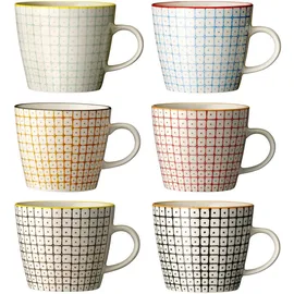 Bloomingville Tasse 0,3 l Mehrfarbig 6 St.