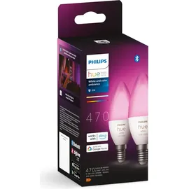Philips Hue White & Color Ambiance E14 470 lm 5,3 W Doppelpack