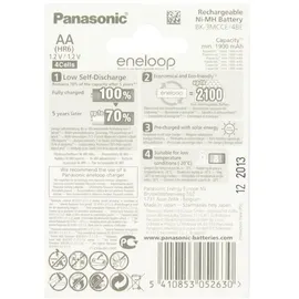 Panasonic eneloop Standard BK-3MCC Mignon AA 4 Stück und LCD Ladegerät BC 700