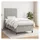 vidaXL Boxspringbett 100 x 200 cm Hellgrau