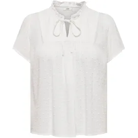 Jdy Kurzarmbluse JDYLIMA LIFE S/S TOP WVN NOOS Weiß 38