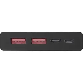 EMOS Powerbank BetaQ 10000mAh, 22,5 W Quick-Charge mit Passthrough und Display, 3X Output + 2X Input, inkl. Datenkabel USB/USB-C, Auto ON/Off, schwarz