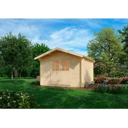 KIEHN-HOLZ Gartenhaus »44-003«, BxT: 300x300 cm, unbehandelte Fichte - beige