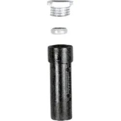 Schake Bodenhülse aus Grauguß + Gewinde, Spannring 300mm lang für 60mm RohrØ