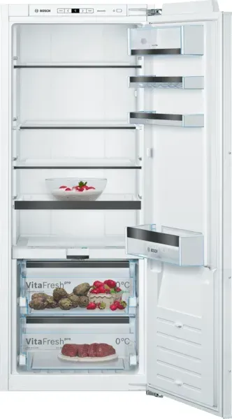 Bosch KIF51SDD0 Serie 8, Einbau-Kühlschrank, 140 x 56 cm, Flachscharnier mit Softeinzug