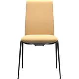 Stressless® Polsterstuhl Laurel, Low Back, Größe M, mit Beinen aus Stahl in Schwarz matt blau