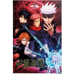 Poster REINDERS "Jujutsu Kaisen", bunt (farbe bild(er): bunt), B:61cm H:91,5cm T:0,1cm, Papier, Bilder