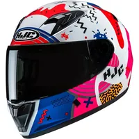 HJC Helmets Y10 Mika Weiß/Rot/Blau M