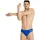 Team Badehose Slip Herren Einfarbig Royal-white 4