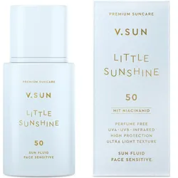 V.SUN Gesichts-Sonnenschutz Fluid Parfümfrei SPF 50