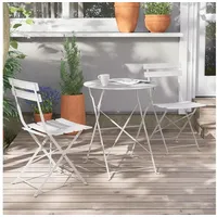 luxuskollektion 3-teiliges Bistro-Set, Gartenmöbel, Sitzgruppe 2 Stühle 1