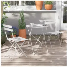 luxuskollektion 3-teiliges Bistro-Set, Gartenmöbel, Sitzgruppe 2 Stühle 1