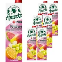 Amecke + Folsäure Fruchtsaftkonzentrat 6x 1,0 l