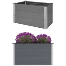 vidaXL Garten-Hochbeet WPC 100 x 50 x 54 cm Grau