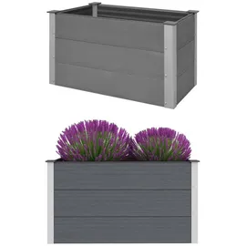 vidaXL Garten-Hochbeet WPC 100 x 50 x 54 cm Grau