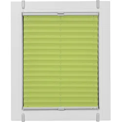 Plissee SUNLINES "One Size Style Crepe", grün (grün, grau, grau), B:110cm H:160cm, Obermaterial: 85% Polyester, 15% sonstige Fasern, Plissees, Zubehörfarbe grau, zum Klemmen