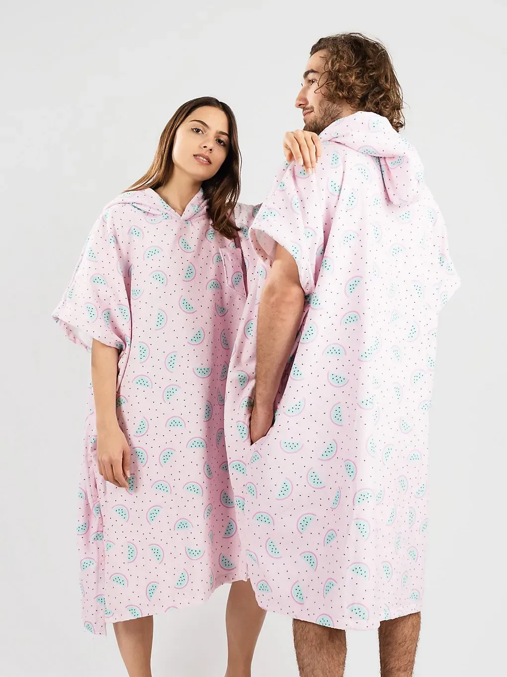 After Watermelon Surf Poncho pink Gr. Uni