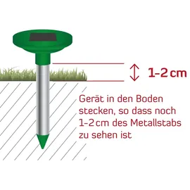 VOSS.Sonic MoleEx 1000 Maulwurfvertreiber Solar, mit Ton & Vibration,