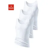 H.I.S. H.I.S Unterhemd »Doppelripp Tanktop«, (3 St.), ohne Seitennähte H.I.S weiß