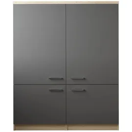 Respekta Küchenmöbel-Set 11 Merle 120 cm Grau