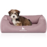 Knuffelwuff Orthopädisches Wasserabweisendes Hundebett Leon M-L 85 x 63cm Rosa