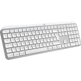 Logitech Keys S for Mac, Pale Grey, weiß/grau, LEDs weiß, Logi Bolt, USB/Bluetooth, US (920-011638)
