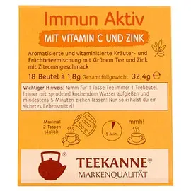 Teekanne Immun Aktiv Tee Teebeutel 18 x 22 g