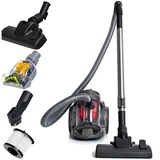 Lehmann Zyklon Bodenstaubsauger beutellos 1,8 L HEPA-Filter rot