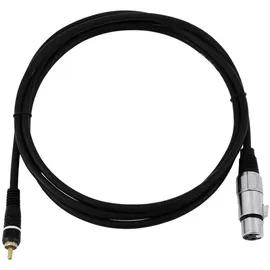 Omnitronic XLR Adapterkabel 1x Cinch-Stecker - 1x XLR-Buchse 2,00m (30224028)