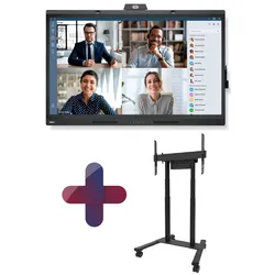 NEC MultiSync WD551 Windows Collaboration Display 138,8 cm 55 Zoll inkl. Neomounts FL55-875BL1 motorischer Rollwagen
