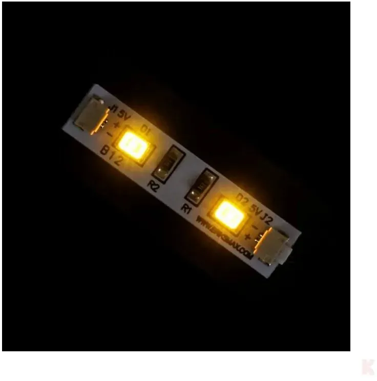 Briksmax BXB12_3 Lichtstreifen kurz Gelb (3 Stück)