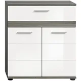 inn.furn Bailey Badkommode 71x79x31 cm Weiß Grau