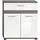 inn.furn Bailey Badkommode 71x79x31 cm Weiß Grau