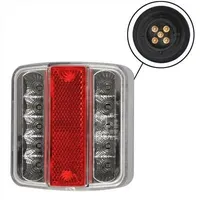 PRO PLUS Rückleuchte 4 Funktionen, 14LED, 5 polig, 98x105mm