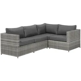 Beliani Garten-Lounge-Set grau 96496