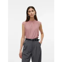 Vero Moda regular fit Blusentop mit Spitze Modell 'MILLA', rosa XL