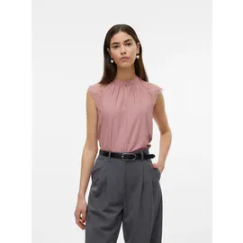 Vero Moda regular fit Blusentop mit Spitze Modell 'MILLA', rosa XL