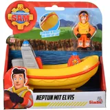 Simba Feuerwehrmann Sam Neptun Boot mit Elvis Figur 19 cm