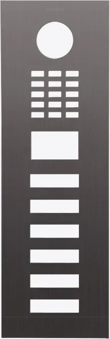 DoorBird D2106V Frontblende Titan-Optik als PVD Beschichtung, Edelstahl, gebürstet