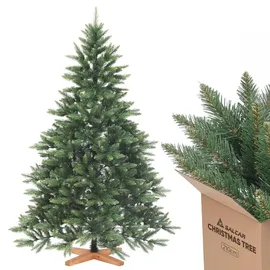salcar Weihnachtsbaum 210 cm mit Holzständer, Pvc, Realistisch