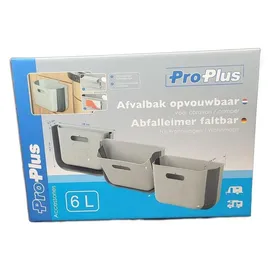 PRO PLUS Abfalleimer 6 l Grau