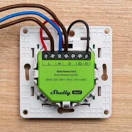 Shelly Dimmer Gen3 - grün/schwarz