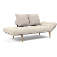 INNOVATION LIVING Schlafsofa Rollo Bow Cord Weiß Ivory