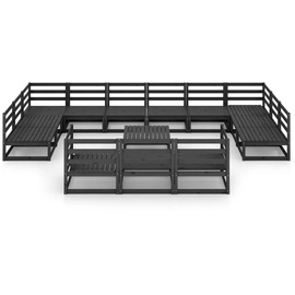 vidaXL 14-tlg. Garten-Lounge-Set Massivholz Kiefer
