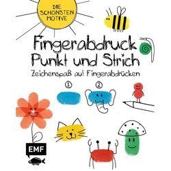 Fingerabdruck, Punkt Und Strich - Zeichenspass Auf Fingerabdrücken, Kartoniert (TB)