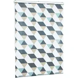 Relaxdays Duschrollo Dreiecke 120,0 x 240,0 cm