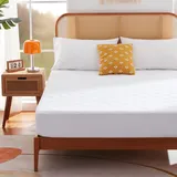Sonive Dünn Matratzenschoner 140x200 cm Wasserdicht, Oeko-TEX Zertifiziert Matratzenauflage Atmungsaktive, Weicher Matratzen Topper für Matratzenschutz bis 30 cm, Weiß