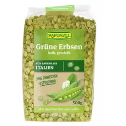 Rapunzel - Erbsen grün, halb, geschält 500 g
